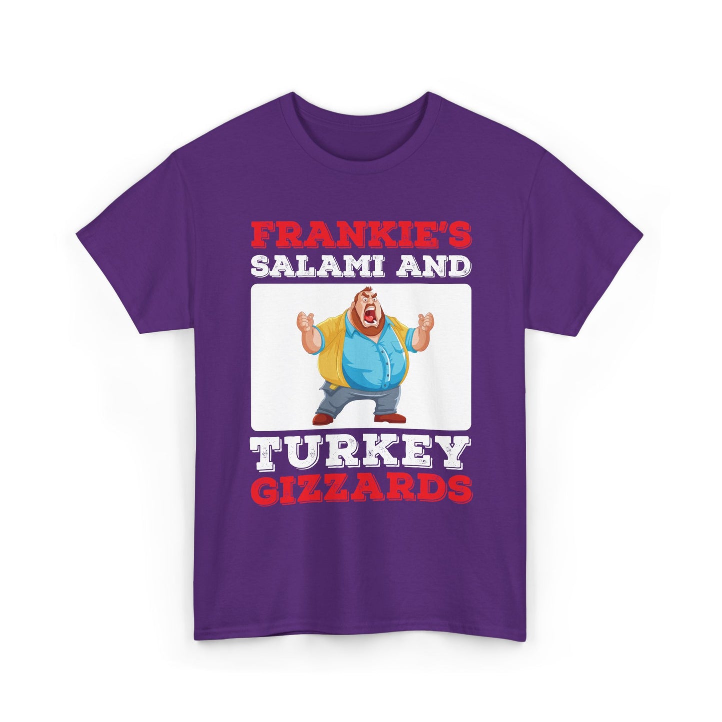 Frankie's Salami and Turkey Gizzards" Funny Novelty Tee