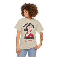 Olive’s Hair & Tanning Salon T-Shirt — Vintage Olive Oyl Cartoon Tee