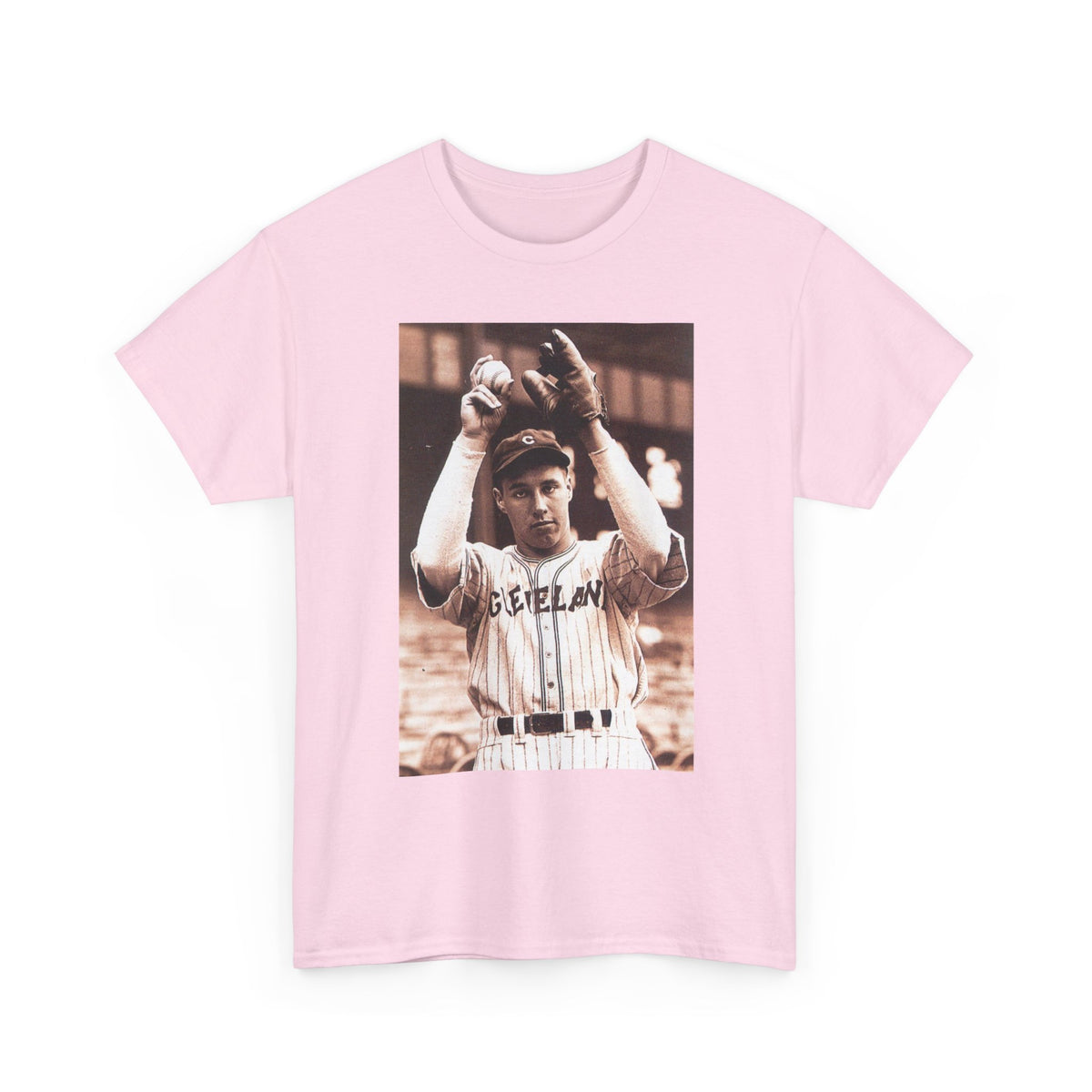 Vintage Cleveland Baseball Photo T-Shirt – Retro Player Graphic Tee