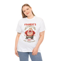 Frankie's Kraut Wurst Funny Graphic Tee — "Just Add Mustard" Novelty T-Shirt