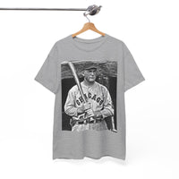 Vintage Chicago Baseball Photo T-Shirt — Retro Black & White Player Legend Tee