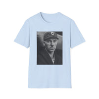 Vintage Baseball Portrait T-Shirt — Early 1900s Cleveland Player Photo