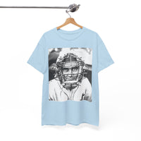 Vintage Baseball Catcher Portrait T-Shirt – Sports Tee