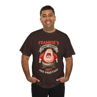 Frankie's Kraut Wurst Funny Graphic Tee — "Just Add Mustard" Novelty T-Shirt
