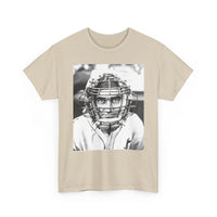 Vintage Baseball Catcher Portrait T-Shirt – Sports Tee