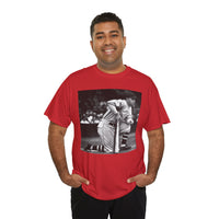Vintage Baseball Photo T-Shirt – Classic Kneeling Player Graphic Tee