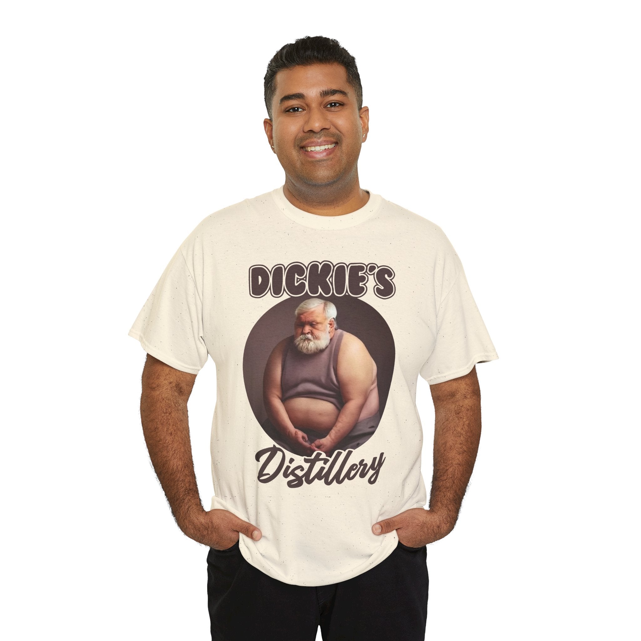 Distillery T‑Shirt — "Dickie's Distillery" Vintage Santa Illustration Tee