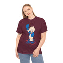 Retro Cartoon Pig 'Just Smile' T-Shirt