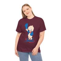 Retro Cartoon Pig 'Just Smile' T-Shirt