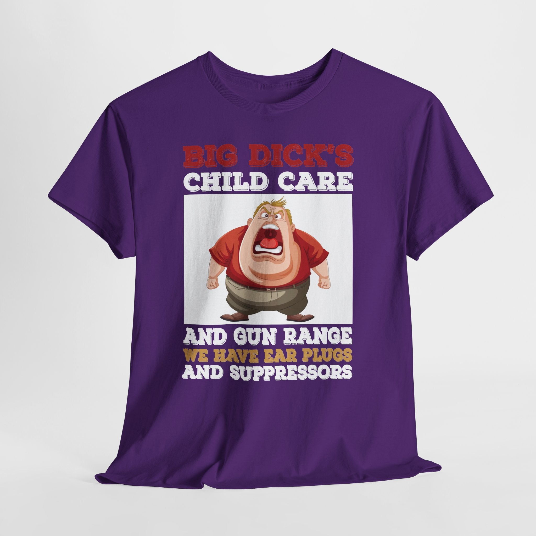 Funny 'Big Dick's Child Care' Graphic Tee — Novelty Dad Humor T-Shirt