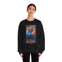 I Ran The Boston Marathon Drink Concession Sweatshirt - Funny Marathon Humor Crewneck