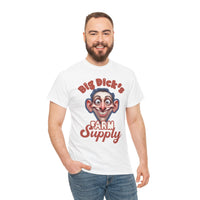 Graphic T‑Shirt — "Big Dick's Farm Supply" Vintage Cartoon Logo Tee