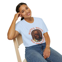 T-Shirt — "Bluto's Roller" Vintage Cartoon Portrait Tee (Rink & Slushies)