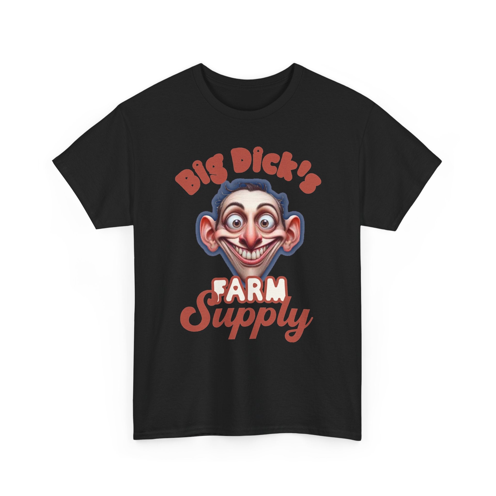 Graphic T‑Shirt — "Big Dick's Farm Supply" Vintage Cartoon Logo Tee