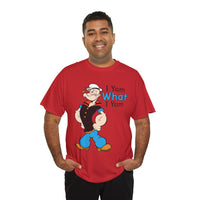 Funny “I Yam What I Yam” Classic Cartoon Graphic T-Shirt