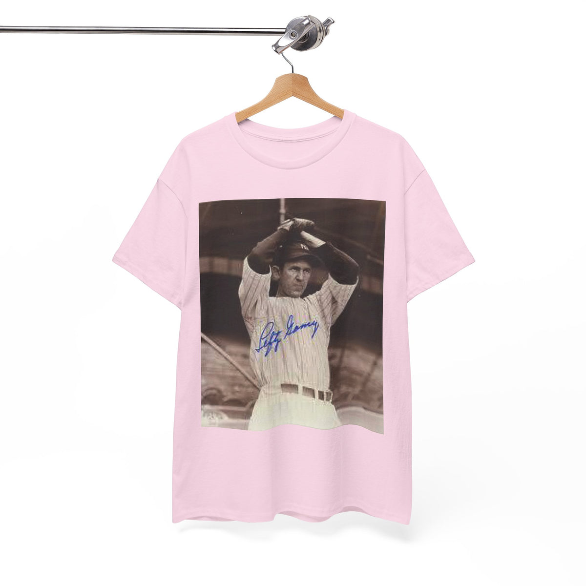 Vintage Babe Ruth Signed Photo T-Shirt — Retro Baseball Autograph Graphic Tee