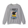 I Had 3 RBIs In the World Series Funny Baseball Fan Retro Cartoon Graphic Sweatshirt