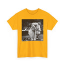 Vintage Baseball Photo T-Shirt – Classic Kneeling Player Graphic Tee