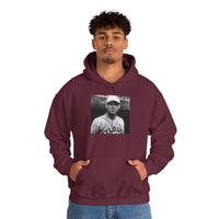 Vintage Baseball Player Hoodie — Classic Sports Graphic Pullover