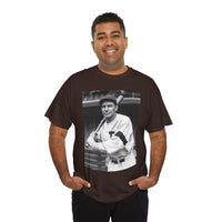 Retro Baseball Player T-Shirt - Old School Black & White Classic Legend Tee