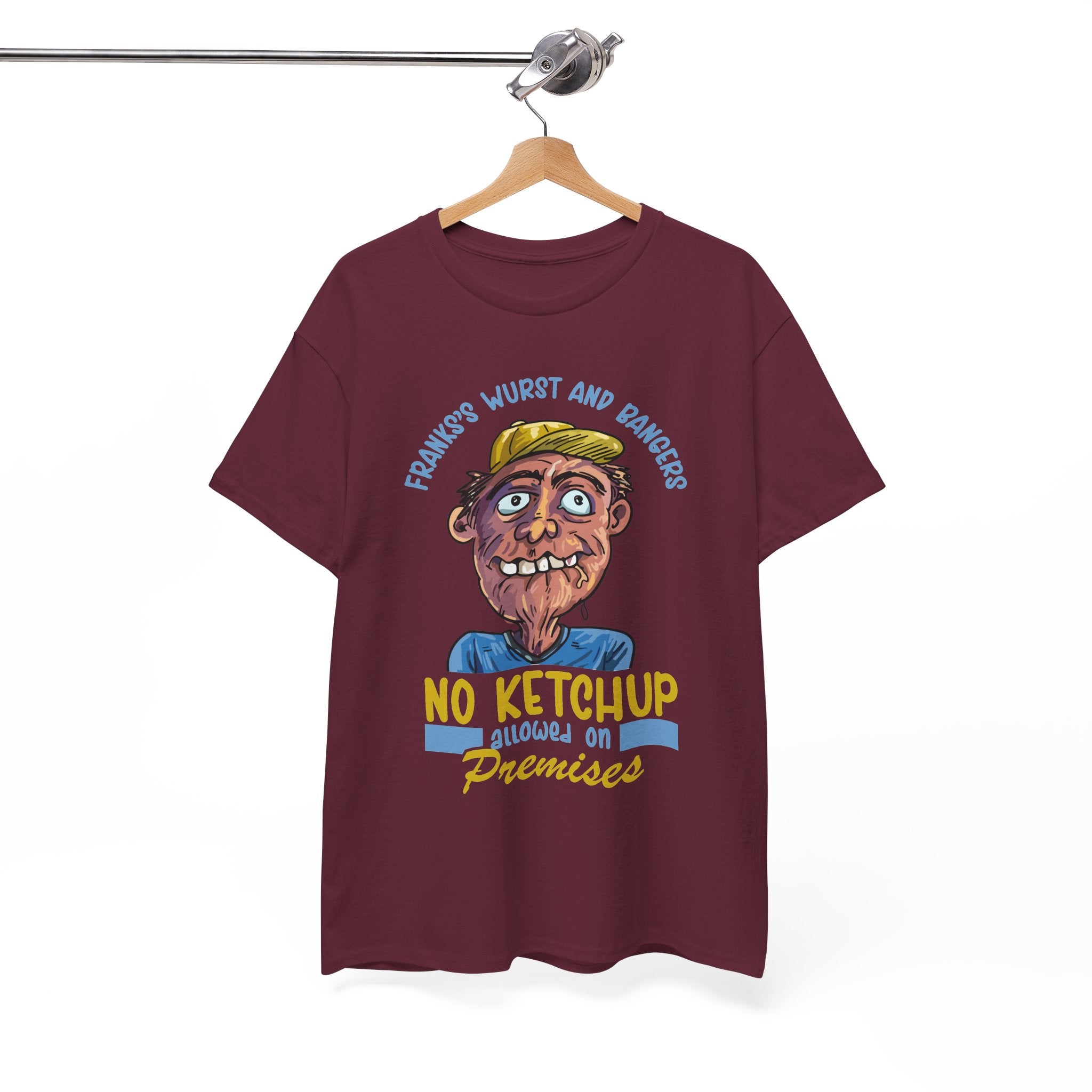 ''No Ketchup Allowed on Premises'' Funny Food Humor Graphic Tee