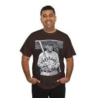 Vintage Chicago Baseball Photo T-Shirt — Retro Black & White Player Legend Tee