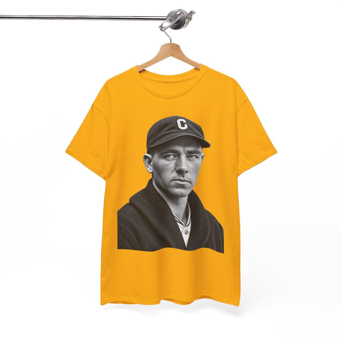 Vintage Baseball Player Portrait Tee
