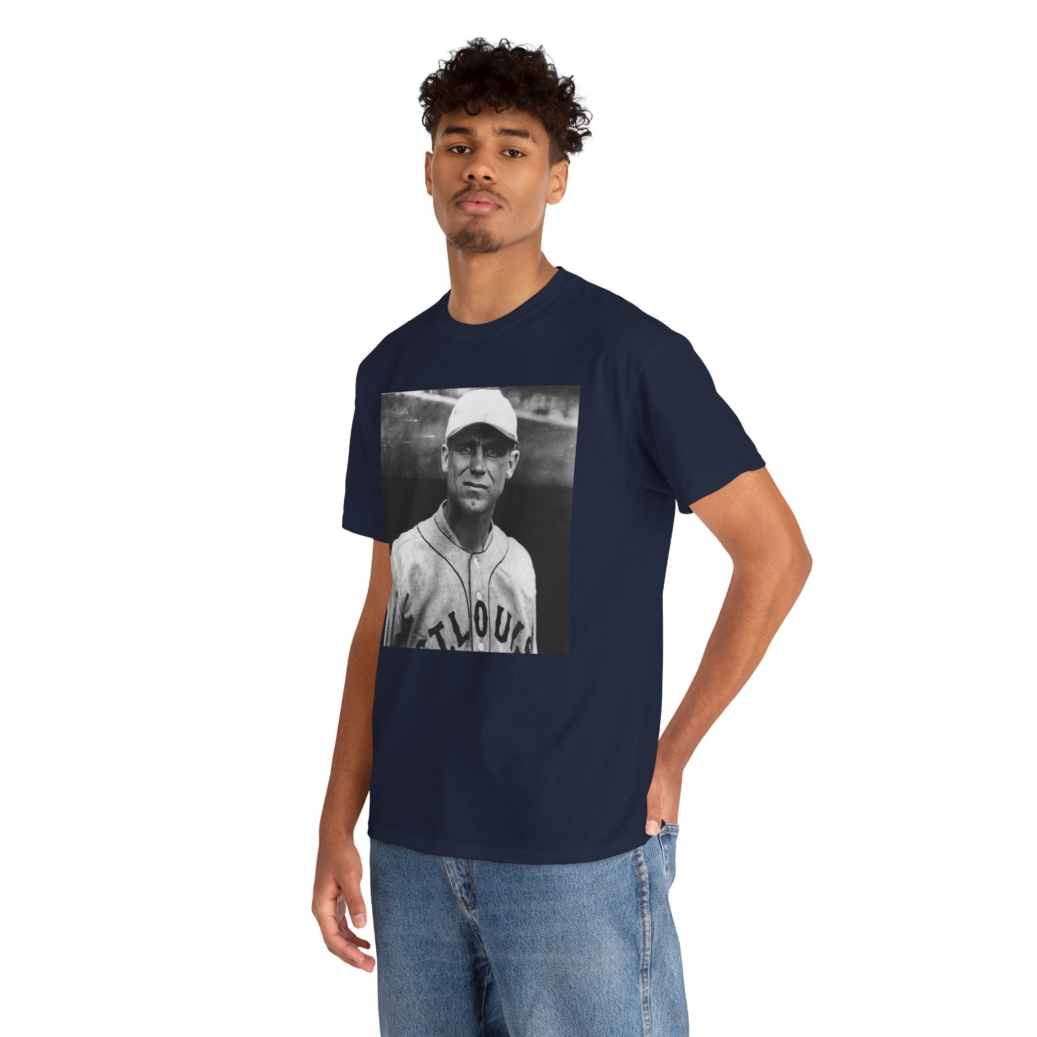 Vintage Baseball Player T-Shirt | Classic Sports Graphic Tee