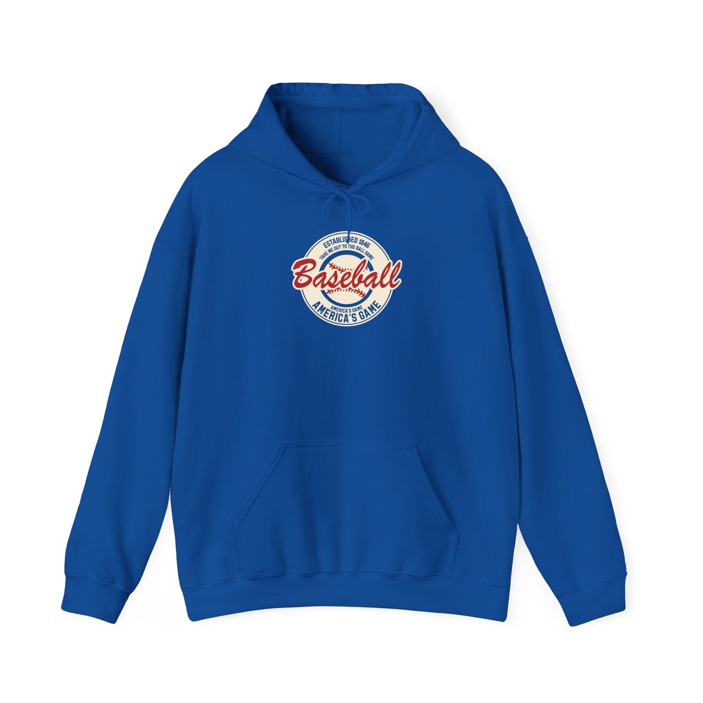 Vintage 'America's Game' Baseball Hoodie — Classic Retro Baseball Pullover Hoodie