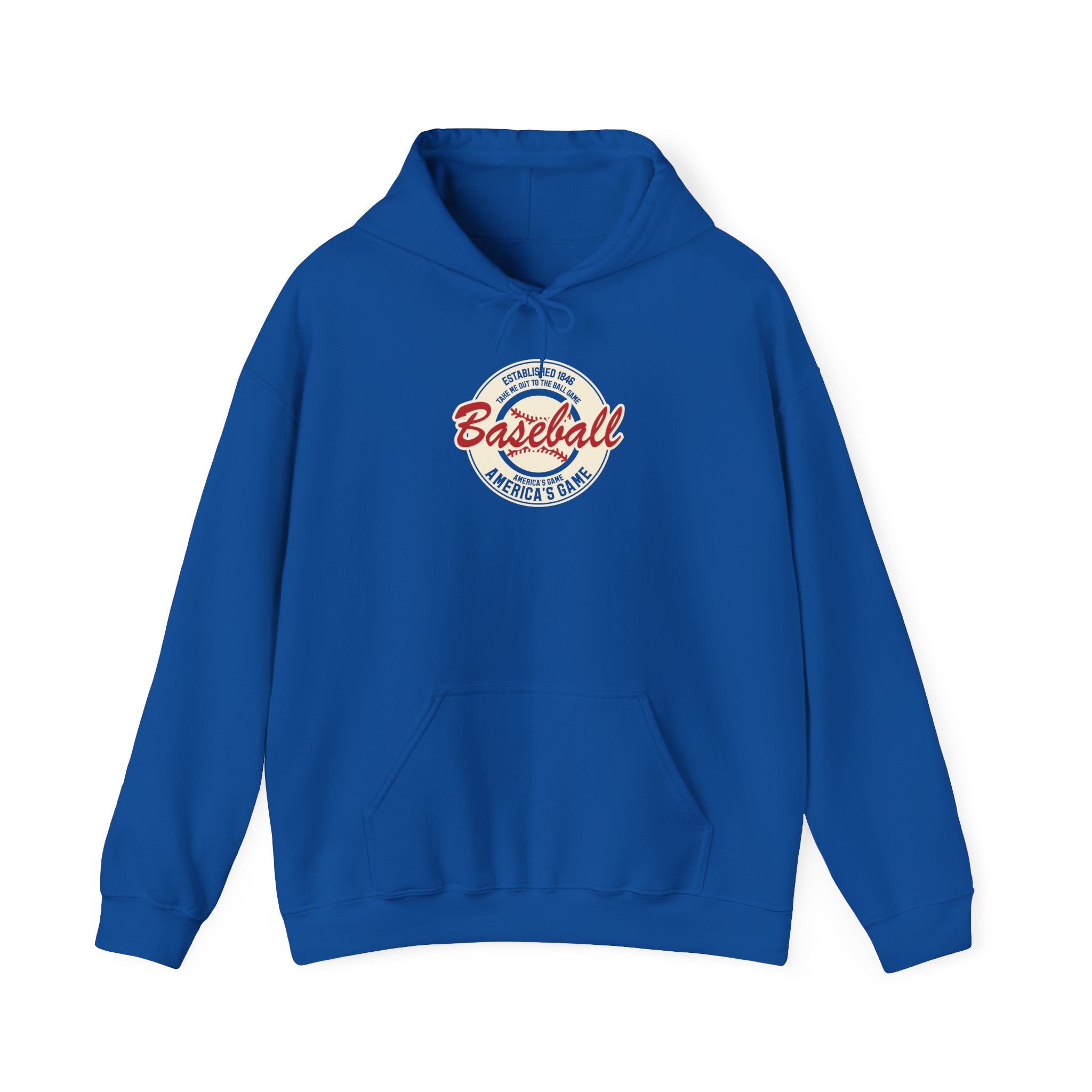 Vintage 'America's Game' Baseball Hoodie — Classic Retro Baseball Pullover Hoodie