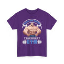 Gym T-Shirt — "Strong & Unstoppable: Built by the Gym" Muscle Fitness Tee