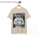 Vintage Chicago Baseball Photo T-Shirt — Retro Black & White Player Legend Tee