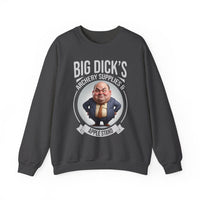 "Big Dick's Archery Supplies & Apple Stand" Funny Crewneck Sweatshirt