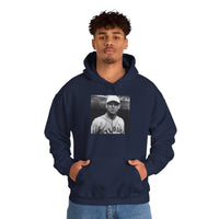 Vintage Baseball Player Hoodie — Classic Sports Graphic Pullover