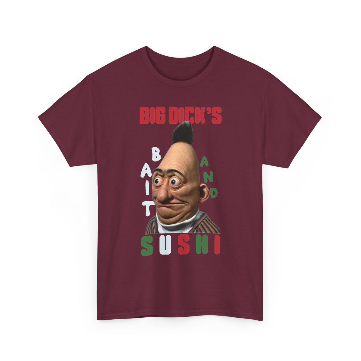 Big Dick’s Sushi T-Shirt — Funny Surreal Sushi Graphic Tee