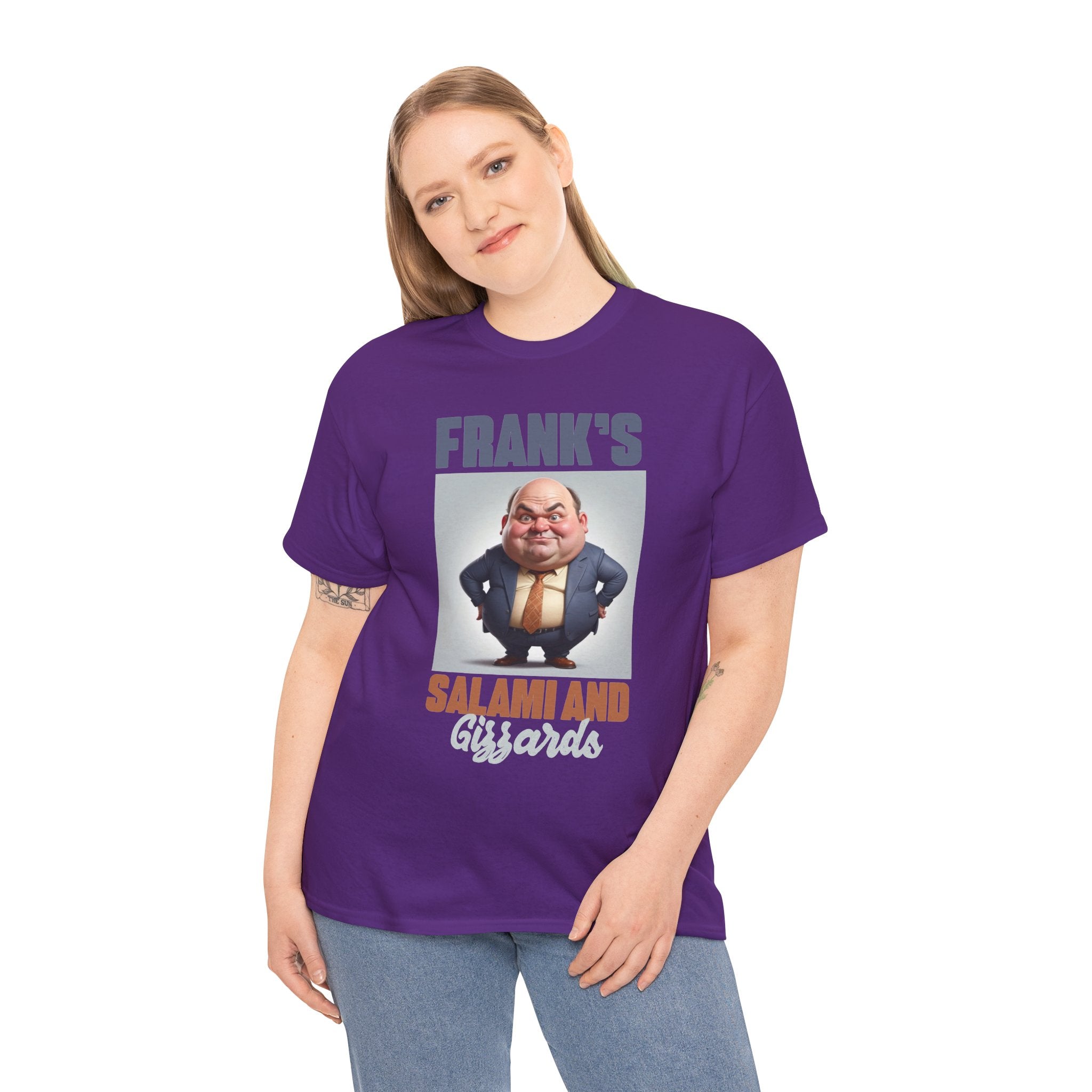 Frank's Salami and Gizzards T-Shirt — Novelty Funny Character Tee