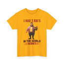 Baseball T‑Shirt — "I Had 3 RBI's in the World Series" Funny Fan Tee