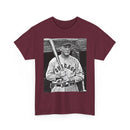 Vintage Chicago Baseball Photo T-Shirt — Retro Black & White Player Legend Tee