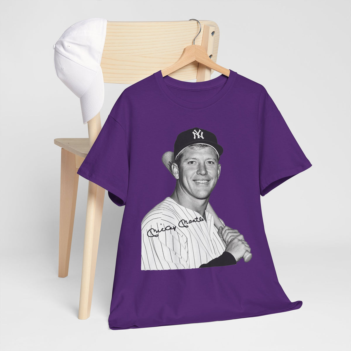 Vintage Baseball T-Shirt – Signed Roger Maris Portrait Tee