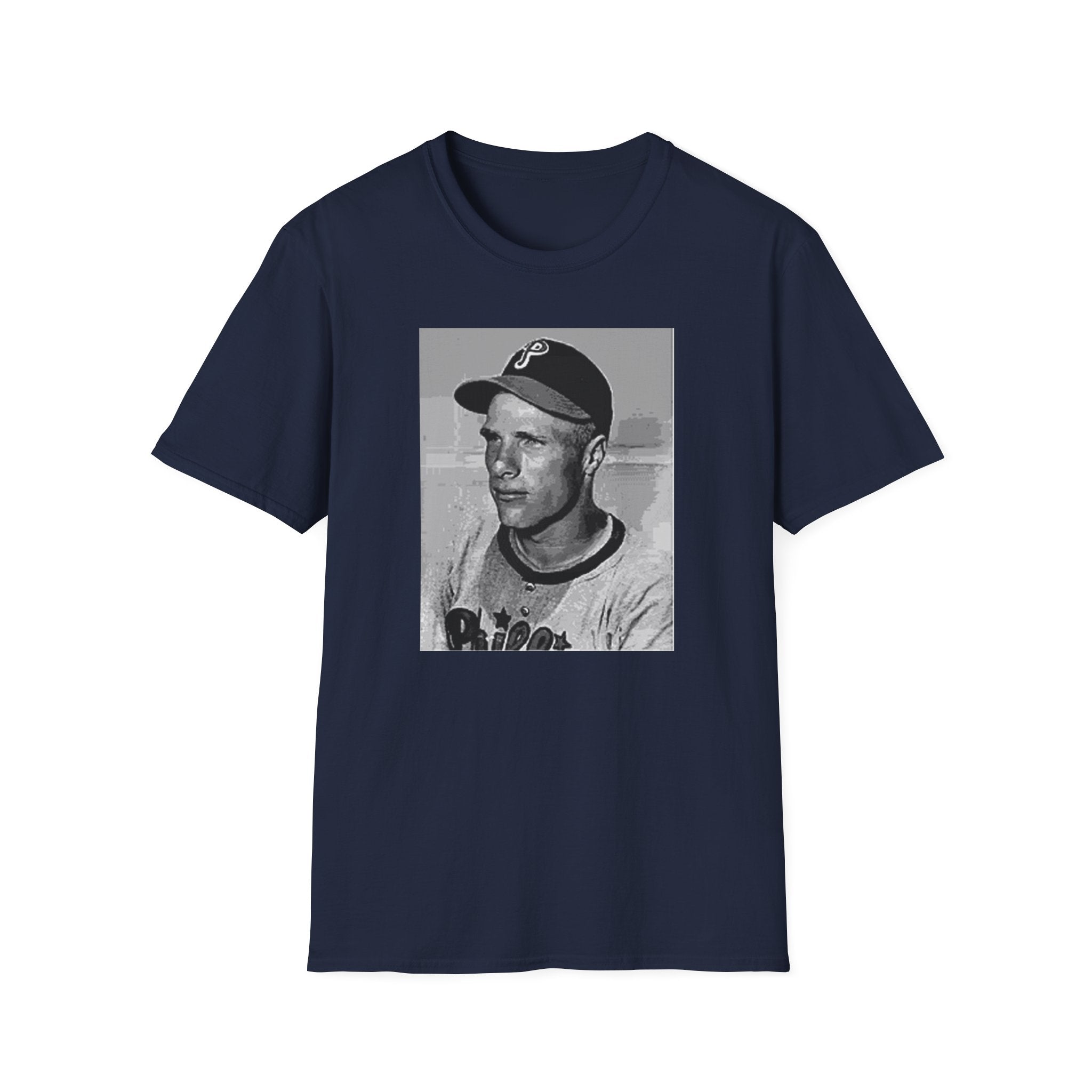 Vintage Philadelphia Phillies Baseball T‑Shirt — Retro Player Portrait
