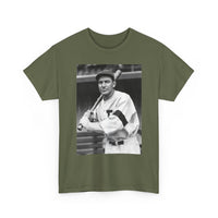 Retro Baseball Player T-Shirt - Old School Black & White Classic Legend Tee