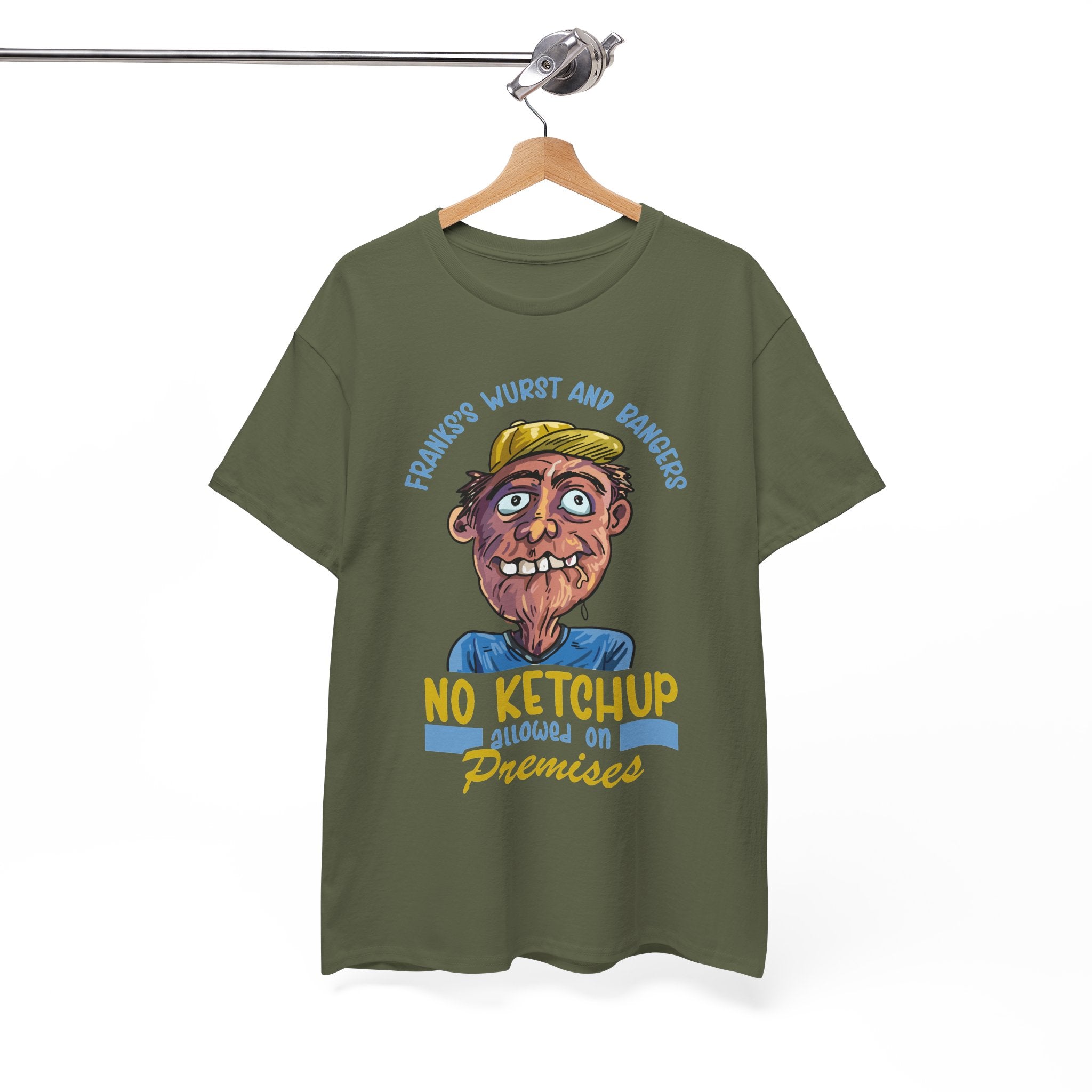 ''No Ketchup Allowed on Premises'' Funny Food Humor Graphic Tee