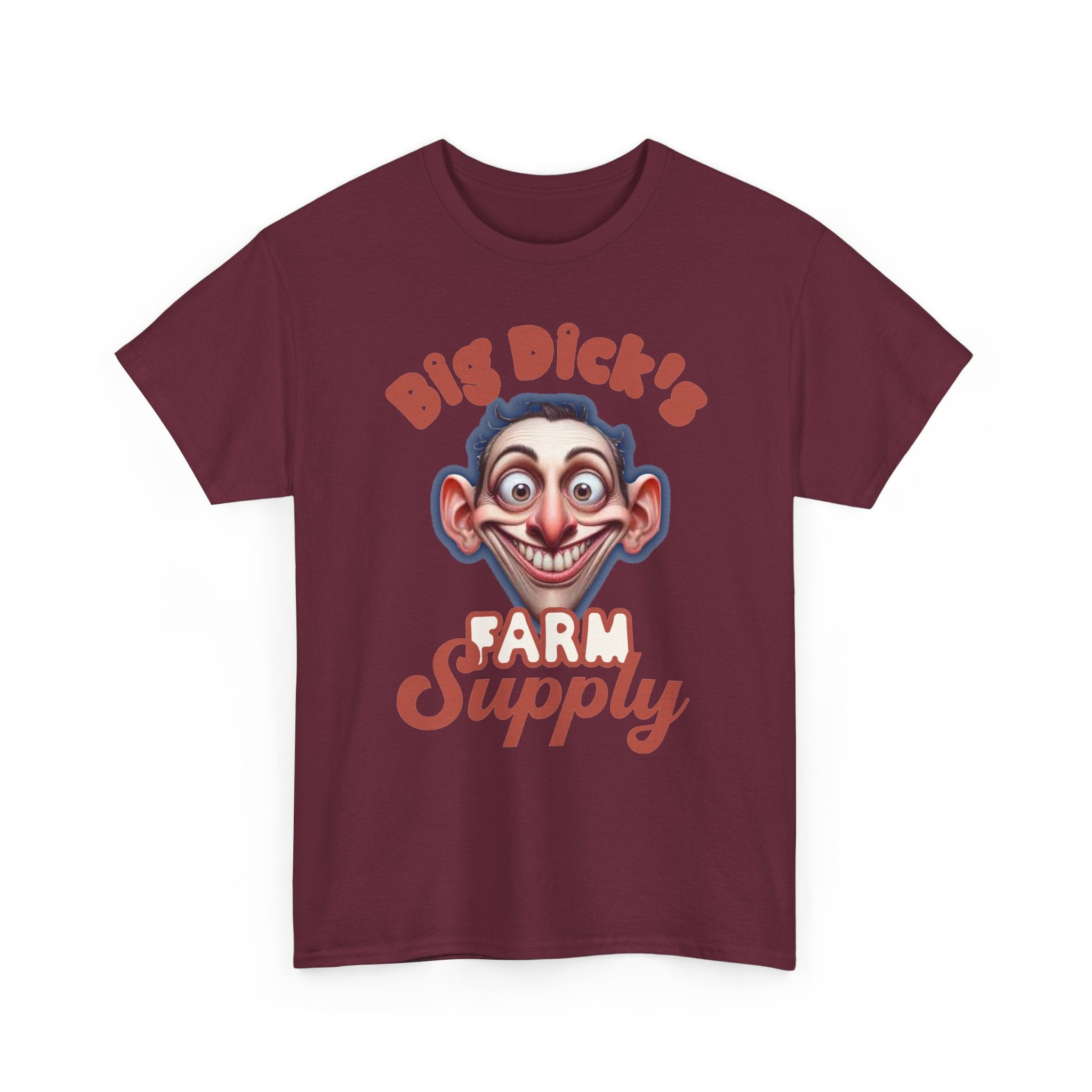 Graphic T‑Shirt — "Big Dick's Farm Supply" Vintage Cartoon Logo Tee
