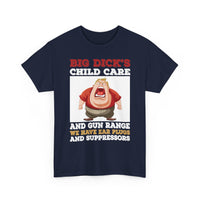 Funny 'Big Dick's Child Care' Graphic Tee — Novelty Dad Humor T-Shirt