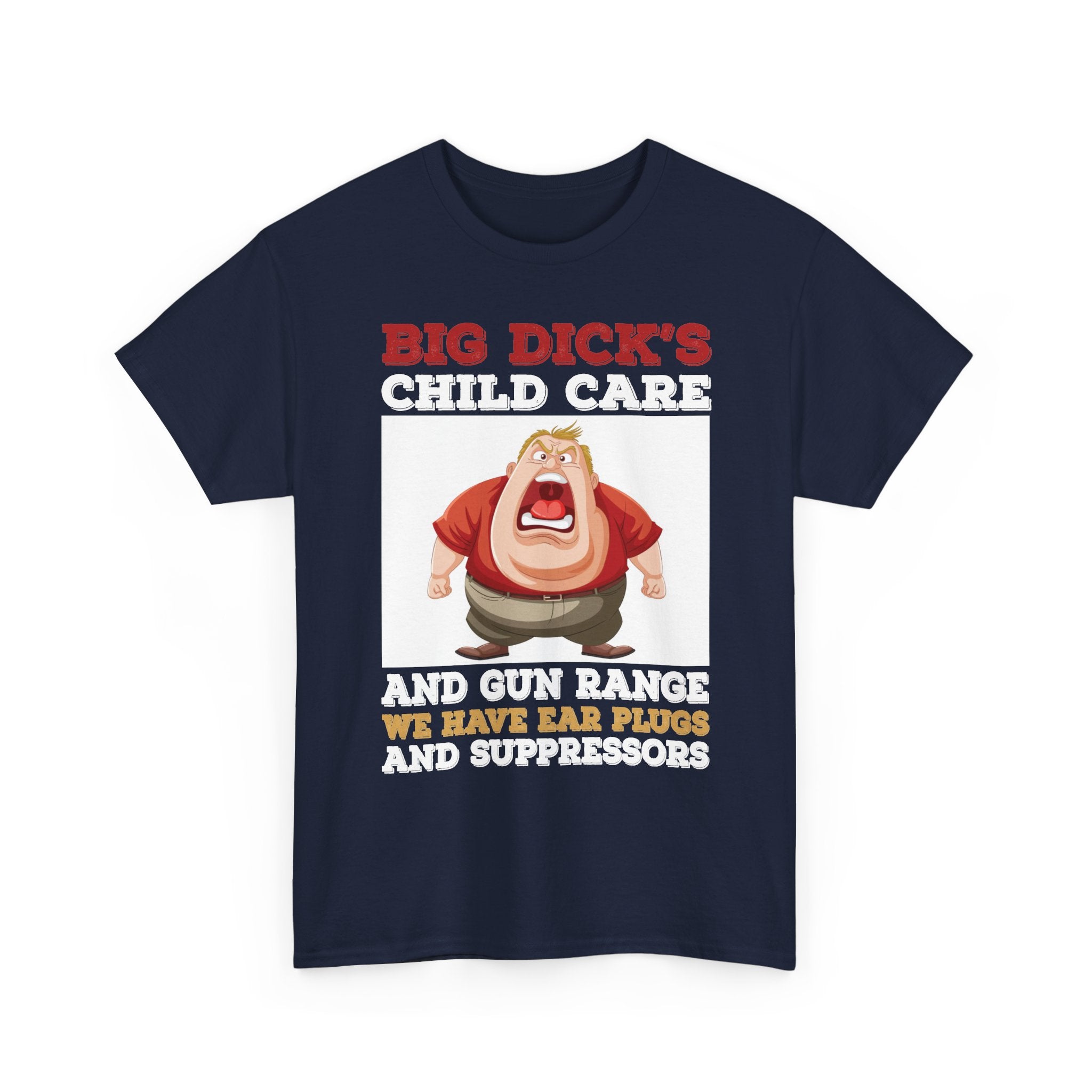 Funny 'Big Dick's Child Care' Graphic Tee — Novelty Dad Humor T-Shirt