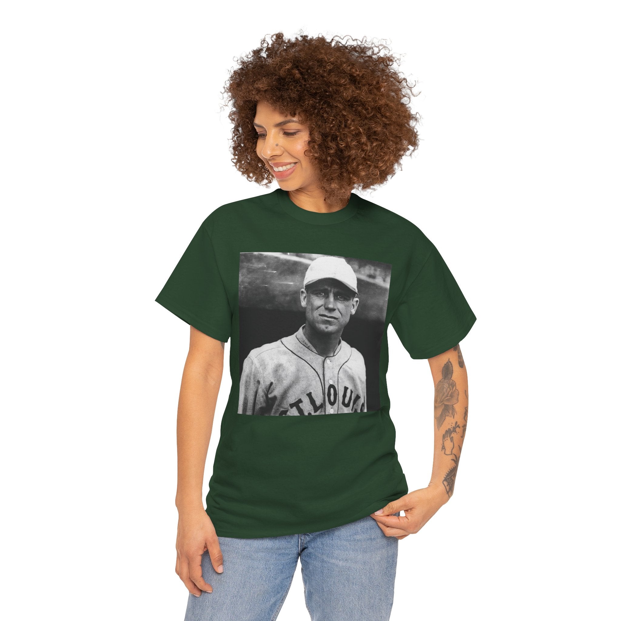 Vintage Baseball Player T-Shirt | Classic Sports Graphic Tee
