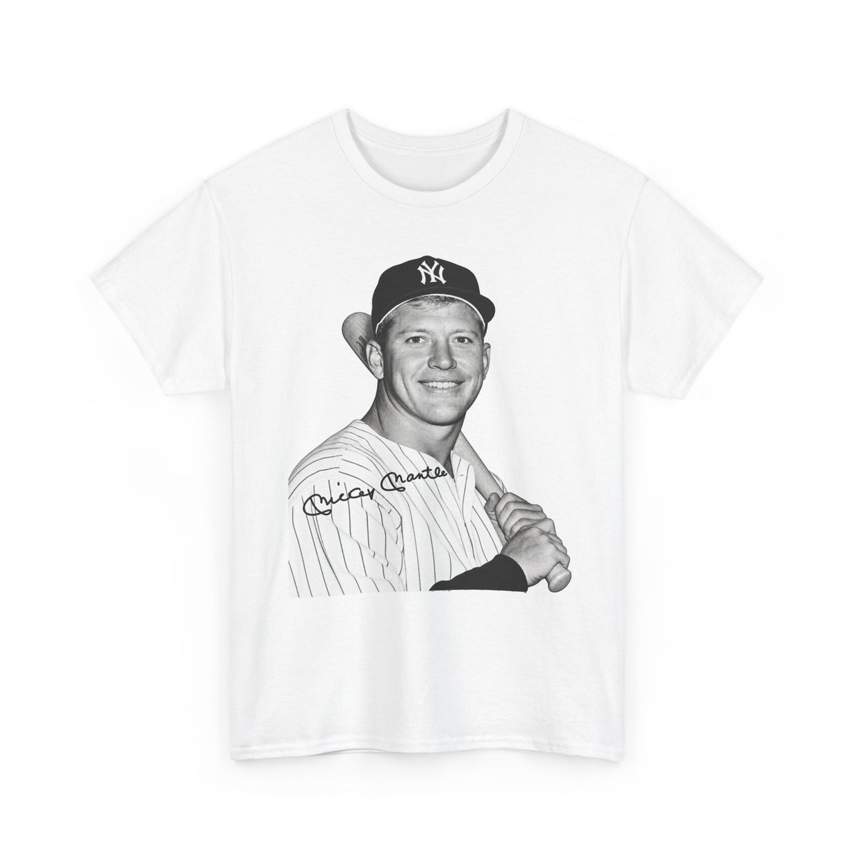 Vintage Baseball T-Shirt – Signed Roger Maris Portrait Tee