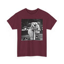 Vintage Baseball Photo T-Shirt – Classic Kneeling Player Graphic Tee