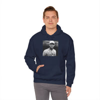 Vintage Baseball Player Hoodie — Classic Sports Graphic Pullover