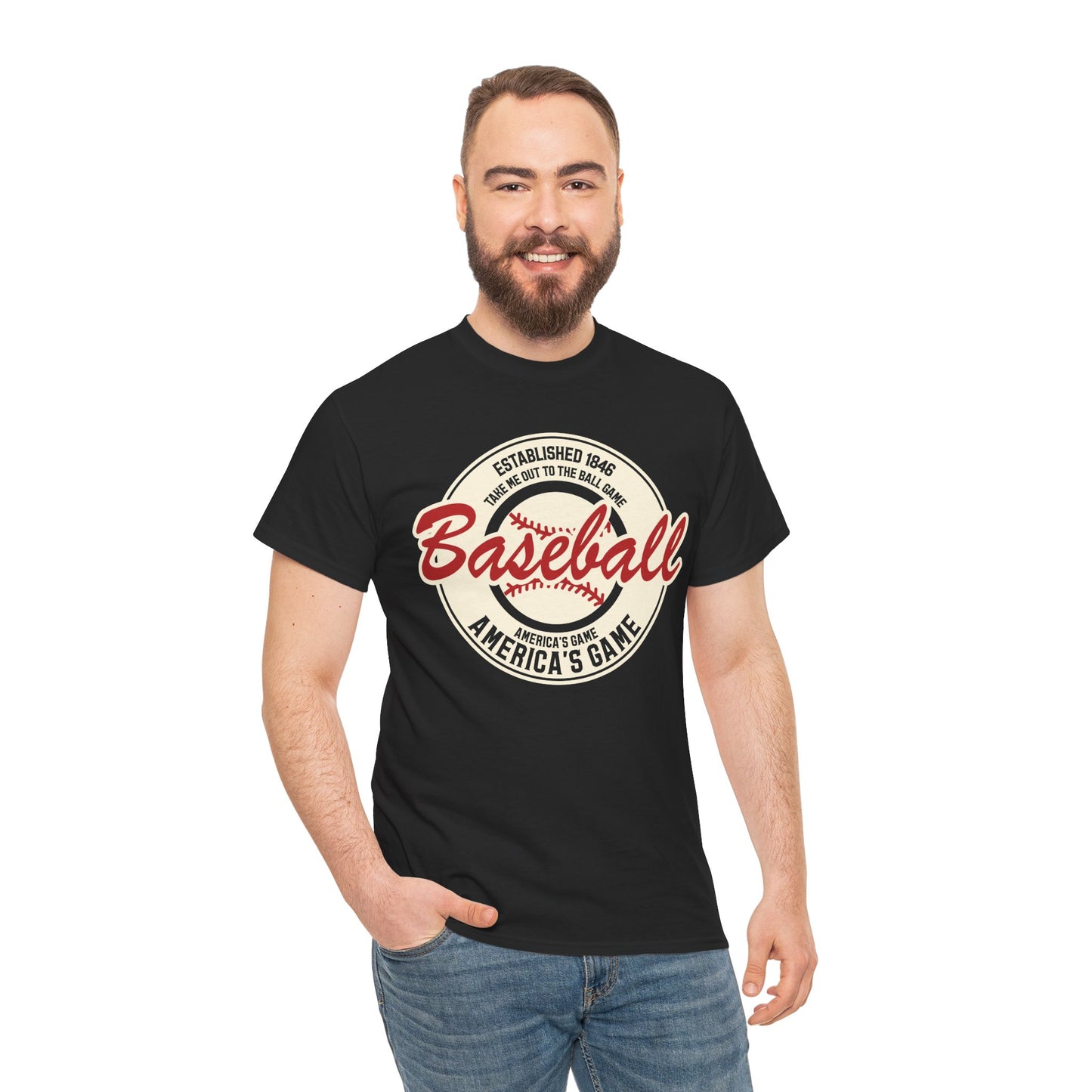 Vintage 'America's Game' Baseball T-Shirt — Retro Baseball Fan Tee